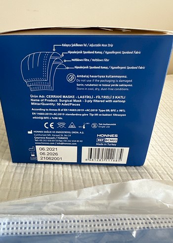 B-good 3 Katlı Cerrahi Maske 40 adet - Görsel 2