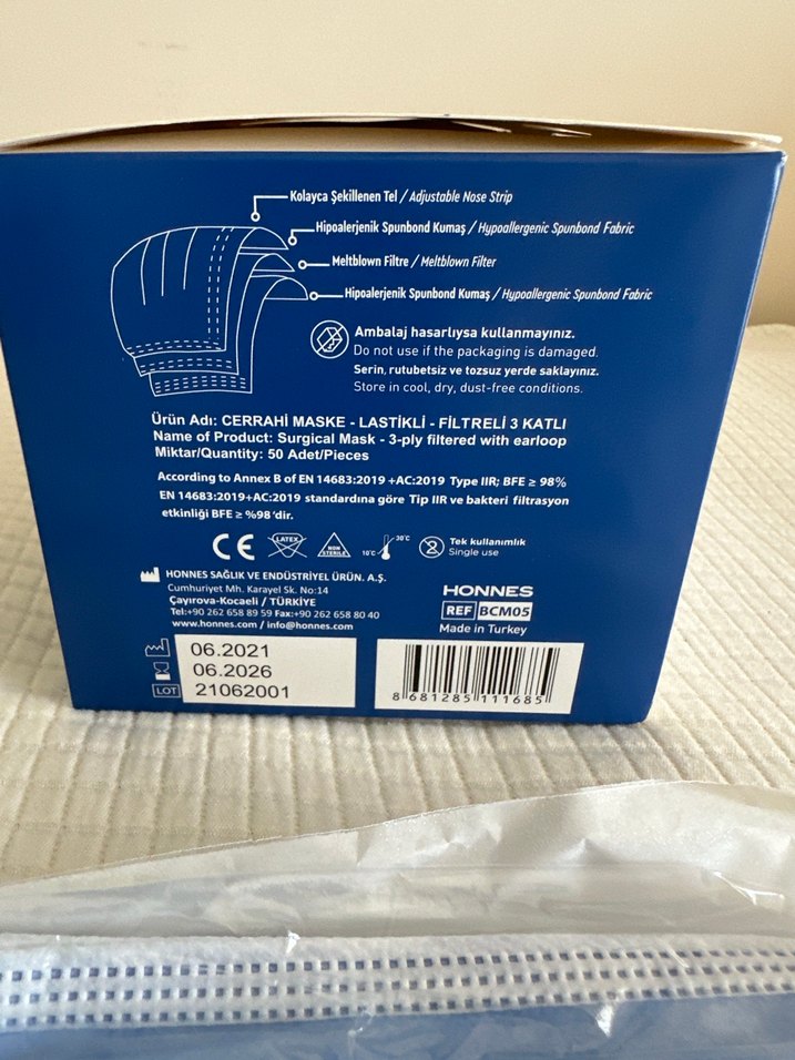 B-good 3 Katlı Cerrahi Maske 40 adet - Görsel 2