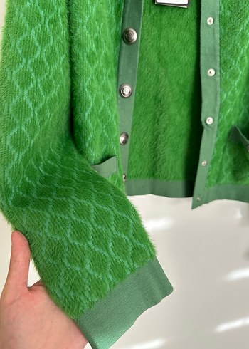 Nuss etiketli angora hırka - Görsel 3