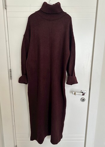 Uzun triko elbise - Görsel 3