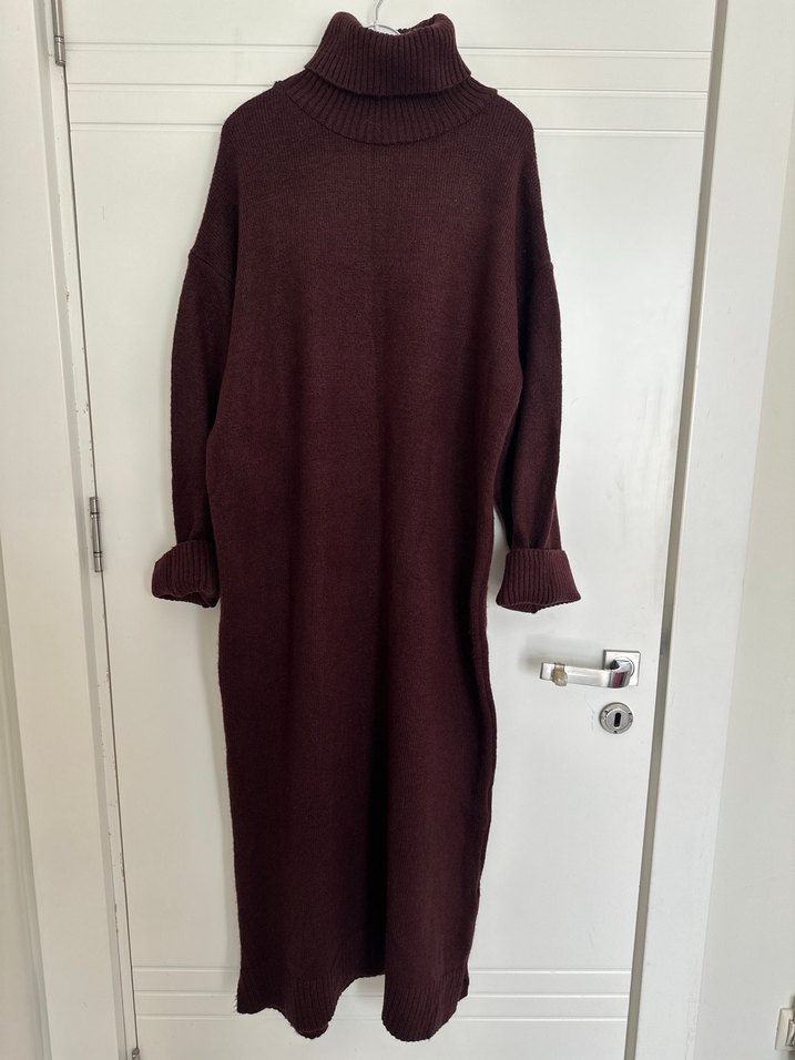 Uzun triko elbise - Görsel 3