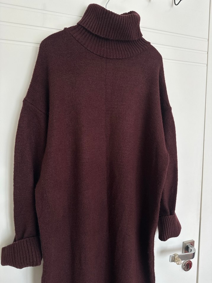 Uzun triko elbise - Görsel 2