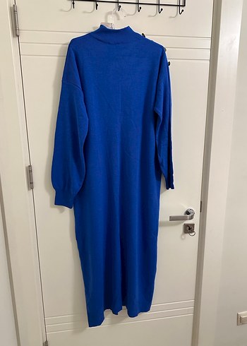 Etiketli triko elbise - Görsel 4