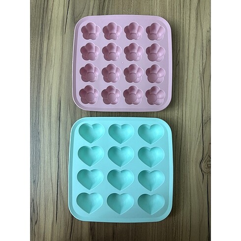 Şekilli Silikon Kalıp 2li Set
