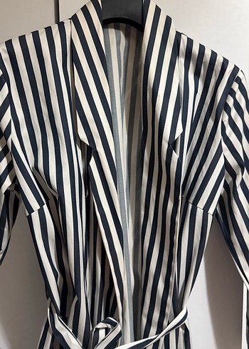 Çizgili Uzun Kadın Elbise - Görsel 4