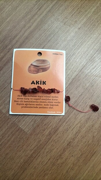 Akik taşı bileklik