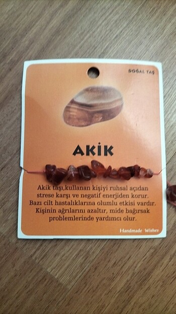 Diğer Akik taşı bileklik