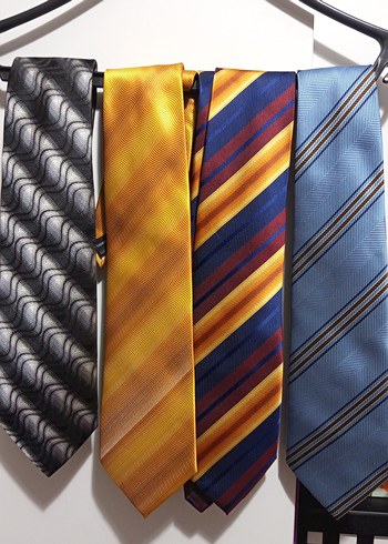 Parlak Çok Renkli Erkek Kravat Seti - Görsel 2