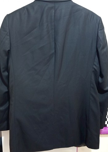 Erkek Siyah Regular Fit Takım Elbise Ceket - Görsel 4