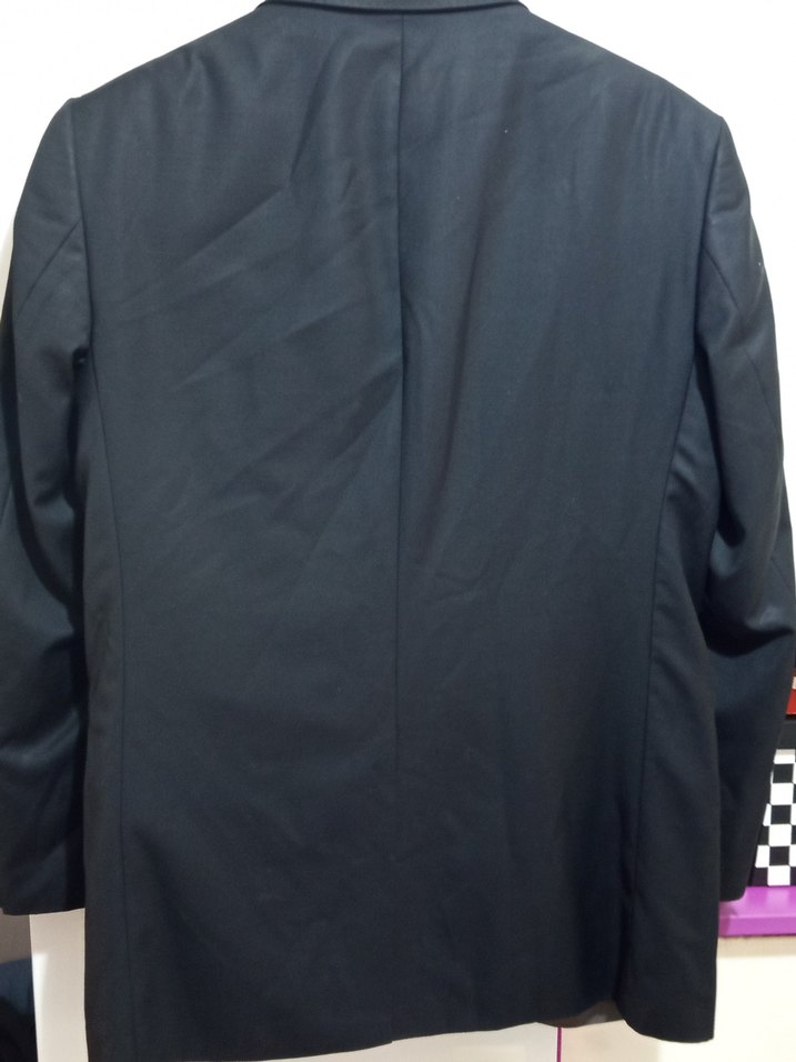 Erkek Siyah Regular Fit Takım Elbise Ceket - Görsel 4