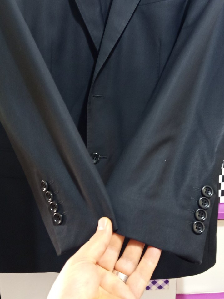 Erkek Siyah Regular Fit Takım Elbise Ceket - Görsel 2