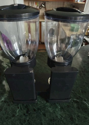 Çift Hazneli Siyah Tahıl Dispenseri - Görsel 4