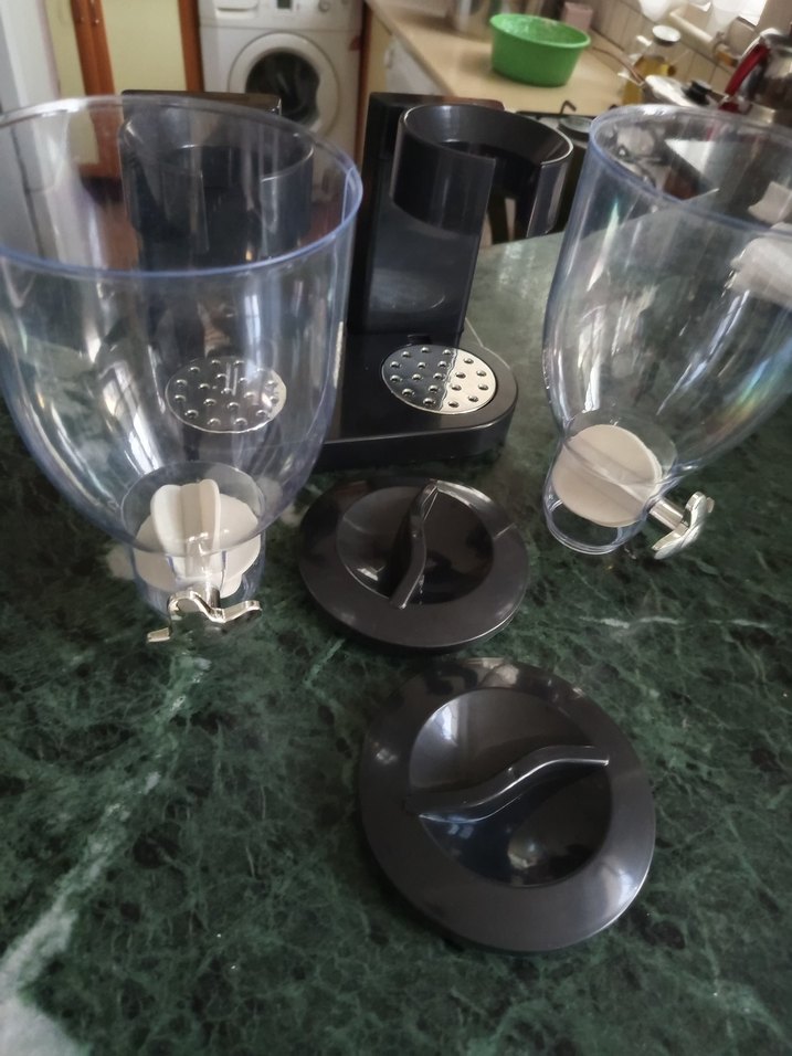 Çift Hazneli Siyah Tahıl Dispenseri - Görsel 5