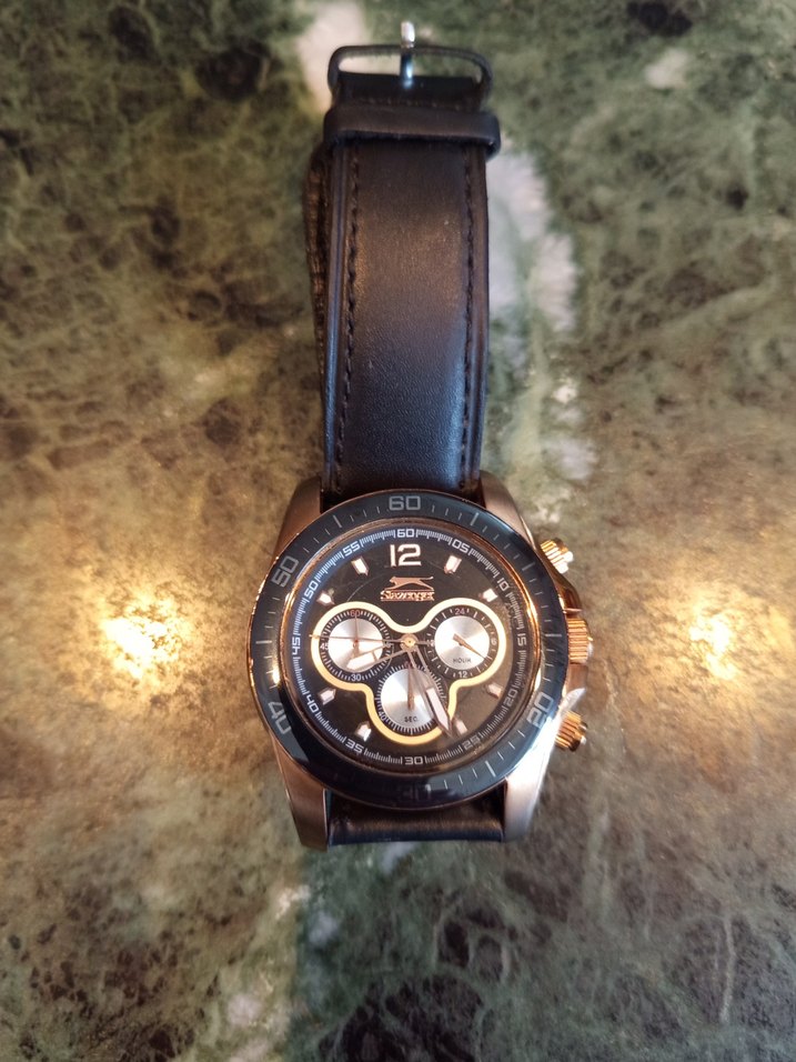 Klasik Siyah Erkek Biker Saat - Görsel 4