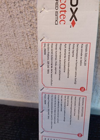 Beyaz Dikey Elektrikli Isıtıcı - Görsel 3