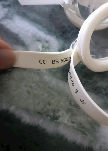 Mavi Elastik Yüzücü Gözlüğü ve Gri Bone Seti - Görsel 5