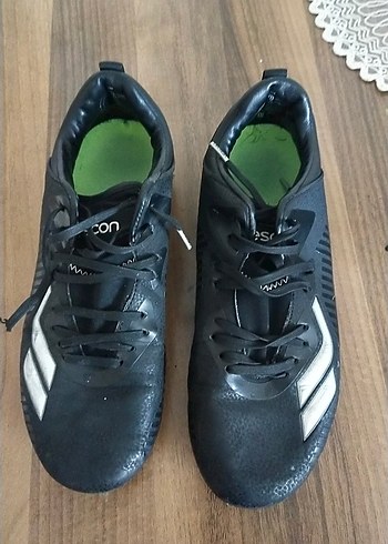 Lescon Siyah Bağcıklı Erkek Futbol Ayakkabısı krampon