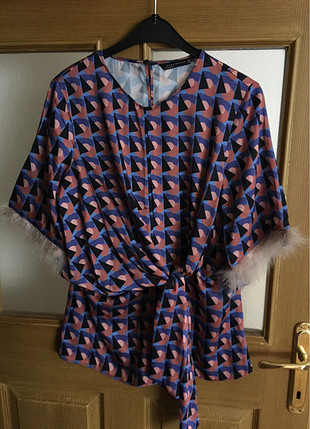 Zara saten bluz