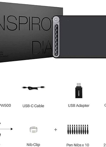Huion inspiroy dial q620m (sıfır)