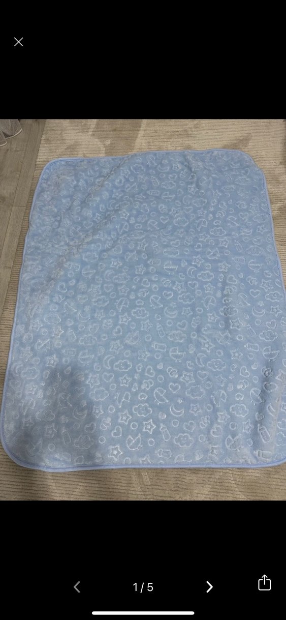 Mavi Bebek Battaniyesi, Pastel Renkli - Görsel 3