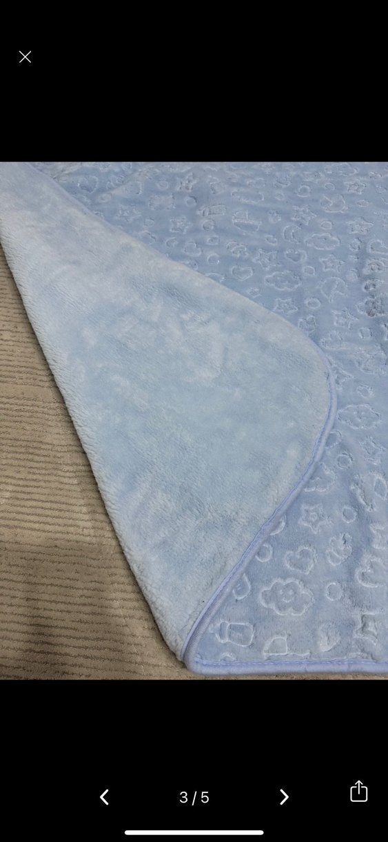 Mavi Bebek Battaniyesi, Pastel Renkli - Görsel 2