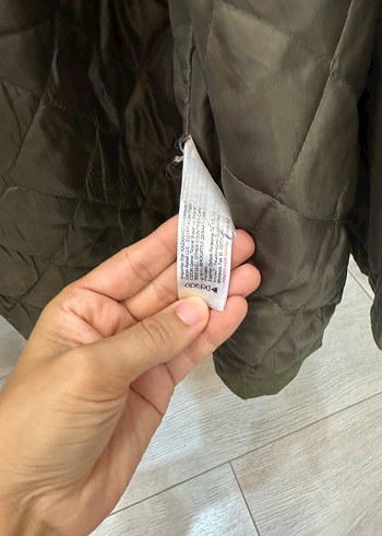 Kadın Kapüşonlu  Haki Mont - Görsel 6