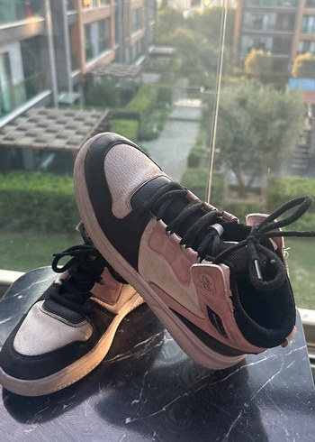 Pierre Cardin Pembe Bağcıklı Kadın Bot Spor Ayakkabı
