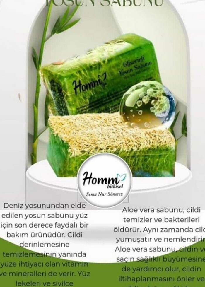 Homlife gliserinli yosun sabunu - Görsel 3