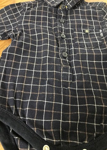 Düğmeli Erkek Bebek Kot Gömlek - Görsel 2