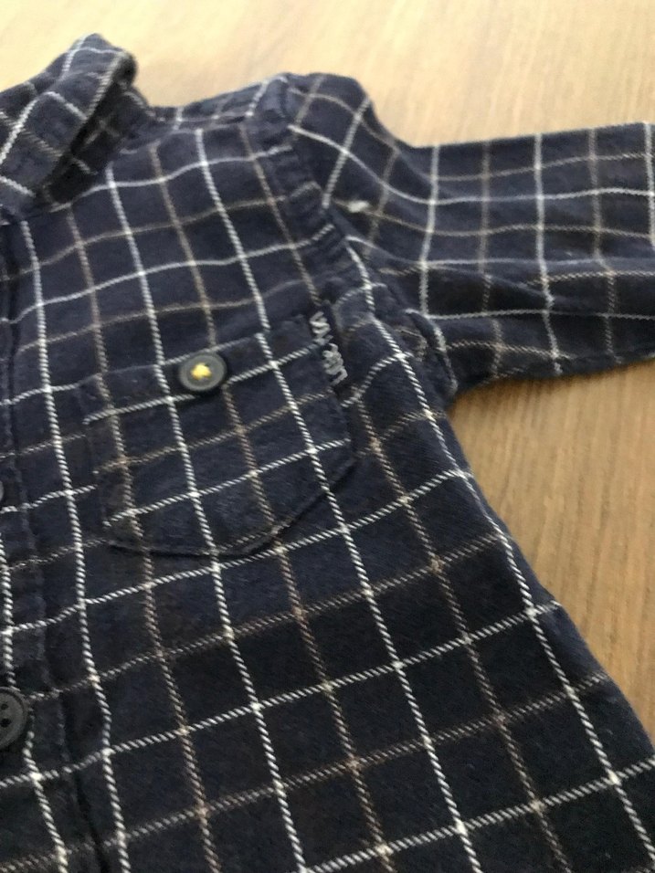 Düğmeli Erkek Bebek Kot Gömlek - Görsel 5