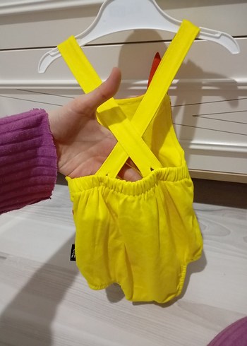 Renkli Baskılı bebek tulum - Görsel 4