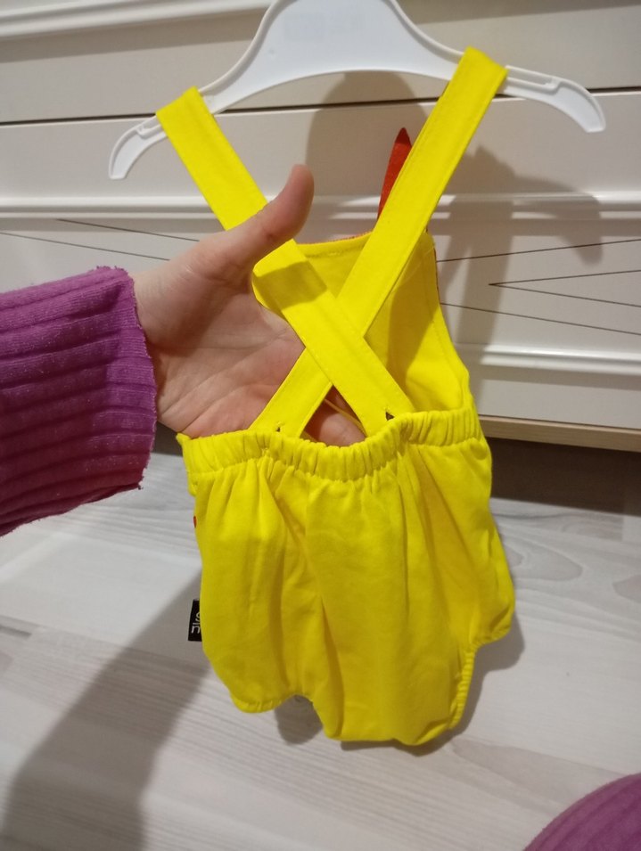 Renkli Baskılı bebek tulum - Görsel 4