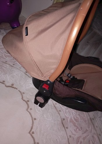 Beneto Kahverengi Bebek Oto Koltuğu ve puset - Görsel 2