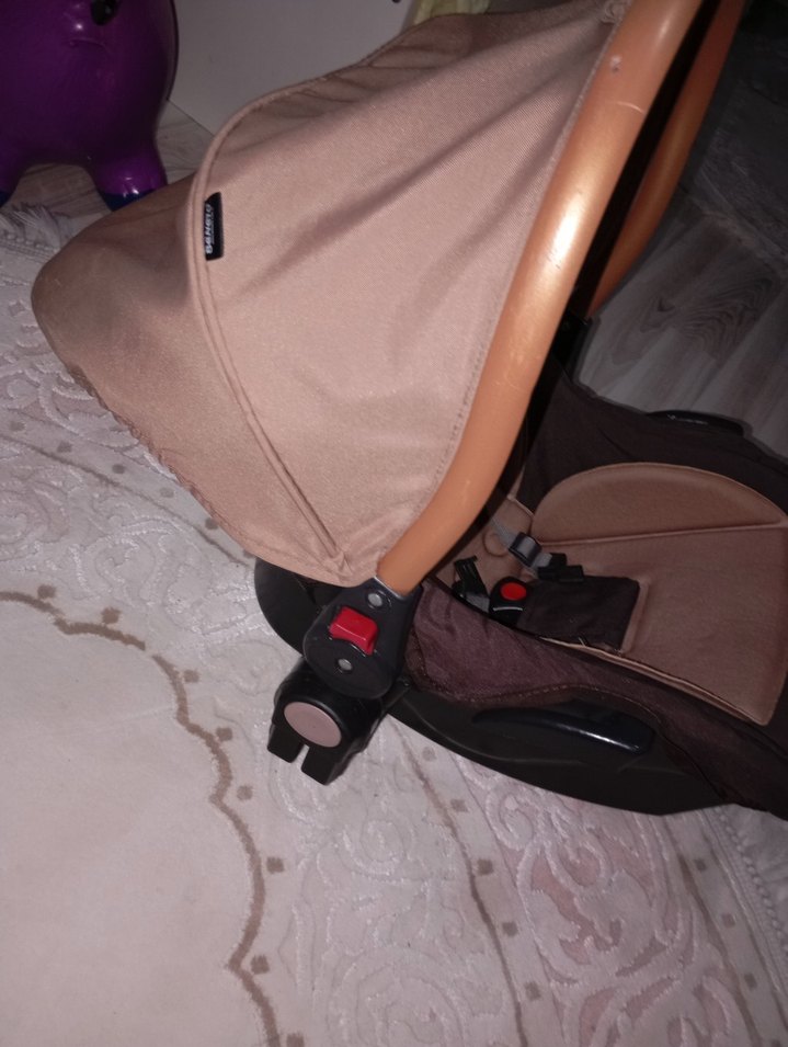 Beneto Kahverengi Bebek Oto Koltuğu ve puset - Görsel 2