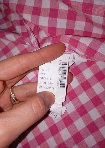 Pembe Kareli Gömlek - Görsel 3