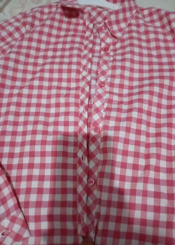 Pembe Kareli Gömlek - Görsel 2