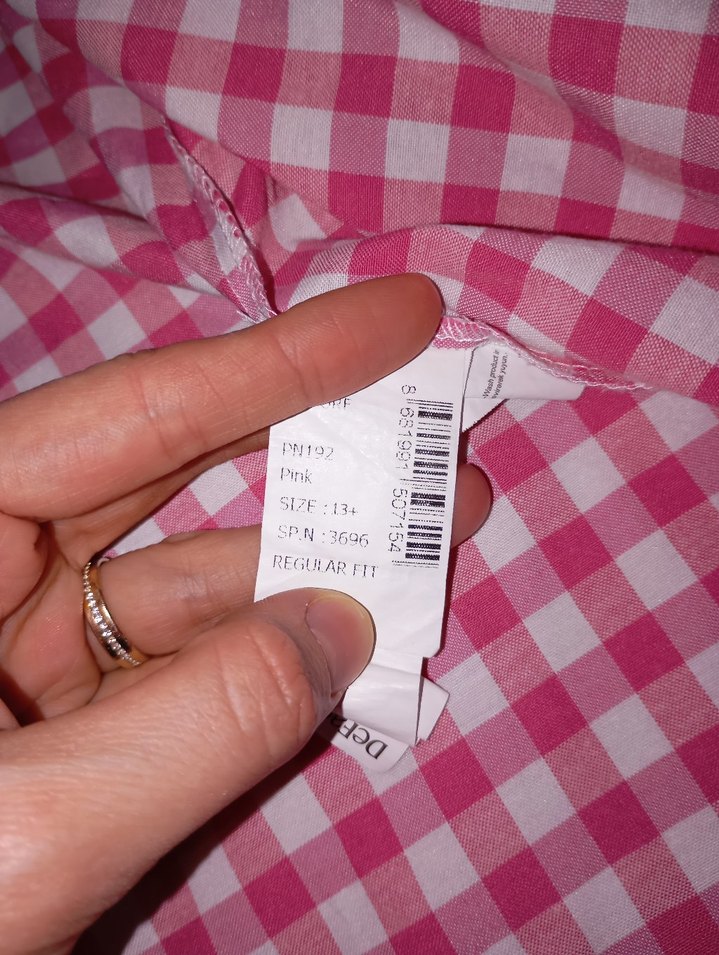 Pembe Kareli Gömlek - Görsel 3