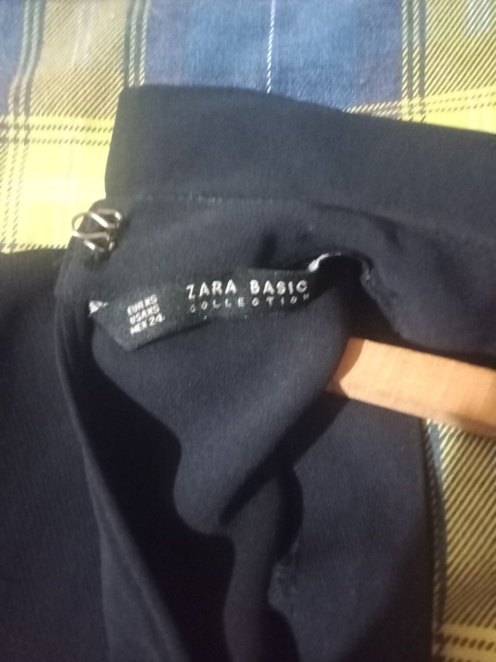 V Yaka lacivert elbise - Görsel 4