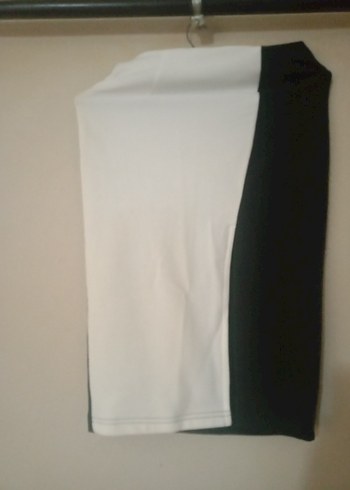 Gri Desenli Kadın Mini Etek - Görsel 4