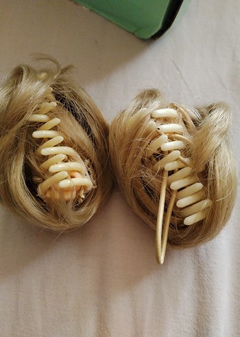 Bej Bohem Kürklü Minimalist Saç Aksesuarı - Görsel 2