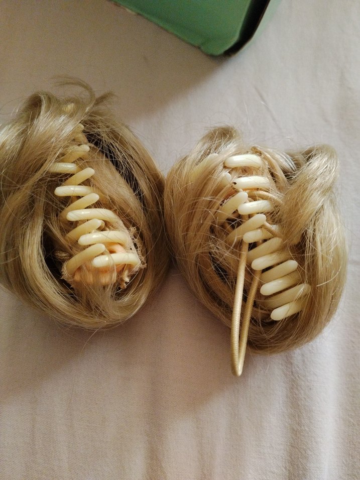 Bej Bohem Kürklü Minimalist Saç Aksesuarı - Görsel 2