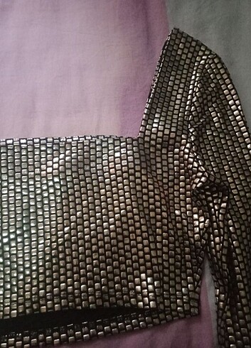 Diğer Gold crop bluz