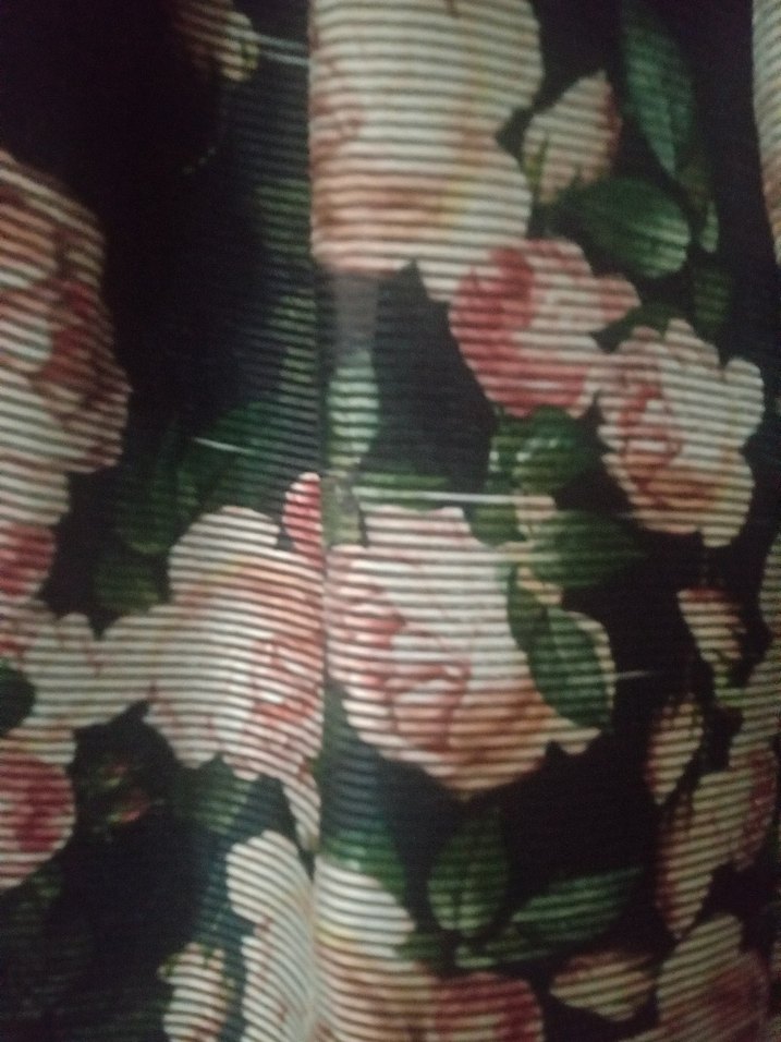 Çiçek Desenli Koyu Pembe Fırfırlı Etek - Görsel 5