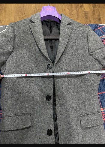 Gri Erkek Kaşmir karışımlı Yün Ceket Düğmeli Regular Fit - Görsel 5