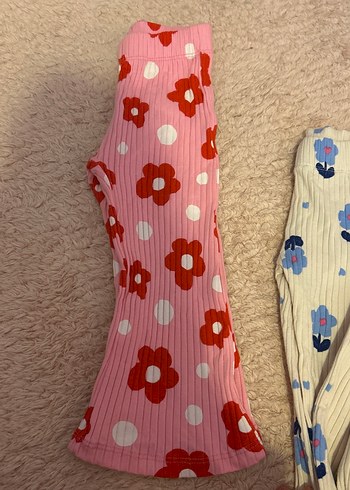 Çiçek Desenli Kız Çocuk Triko Tayt pantolon. 1,5 yaş - Görsel 3