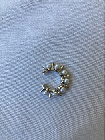  Beden Silver İncili Earcuff