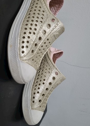 Kız Çocuk Beyaz Cırt Cırtlı Spor Ayakkabı - Görsel 3