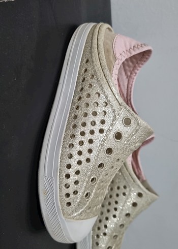 Kız Çocuk Beyaz Cırt Cırtlı Spor Ayakkabı - Görsel 2