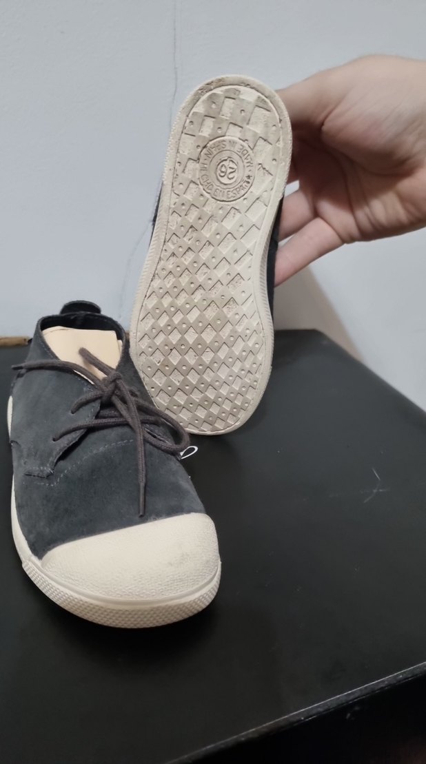 Gri Süet Kadın Günlük Ayakkabı - Görsel 5