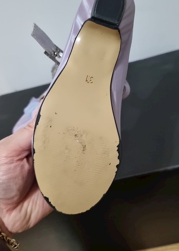 Kız Çocuk Mor Çiçekli Tokalı Babet - Görsel 6